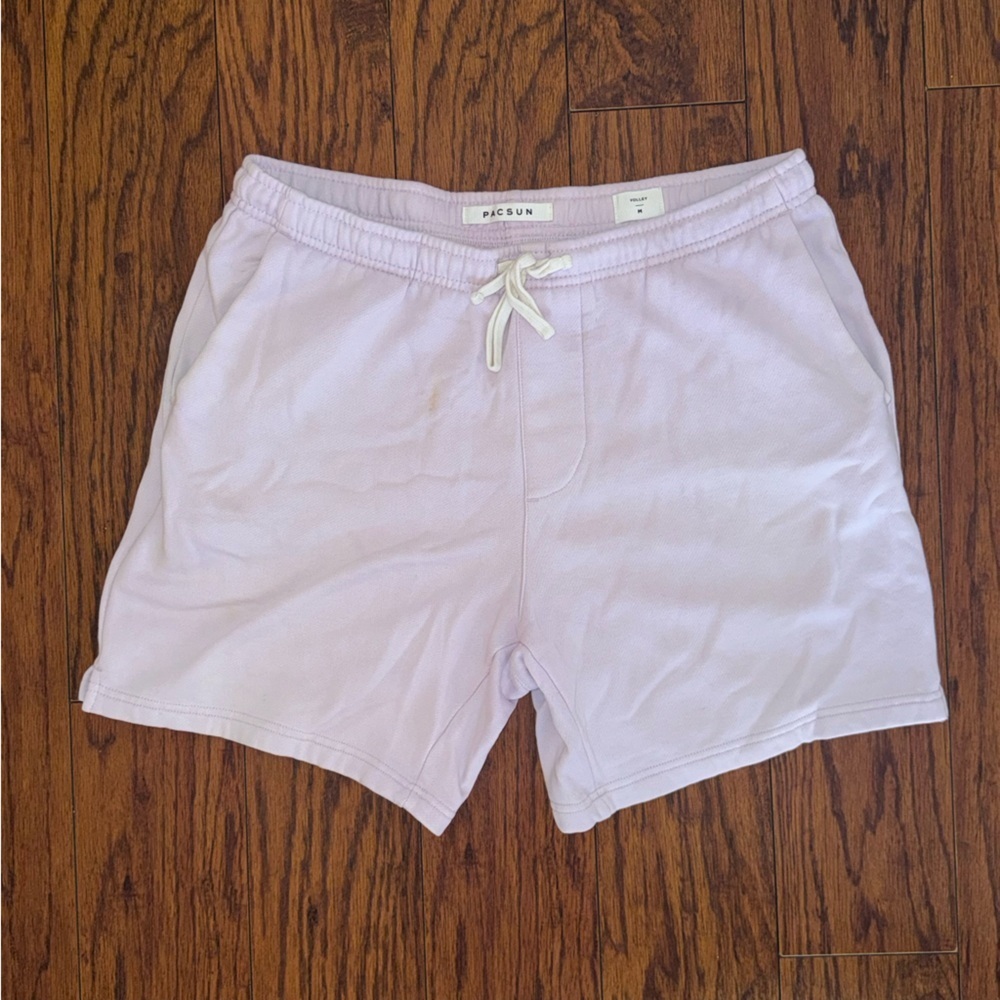 Pacsun Men’s Mauve Colorblock Fleece Volley Sweat Shorts | Size Medium